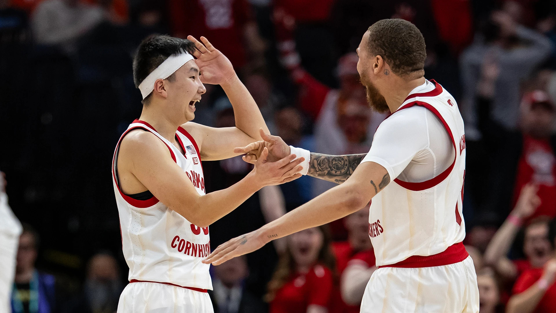 Keisei Tominaga 2024 B1G MBB Tournament Nebraska vs Indiana